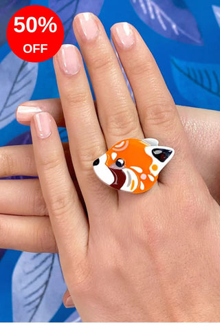 The Rakish Red Panda Ring