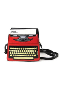 Vintage Red Typewriter Mini Crossbody Bag