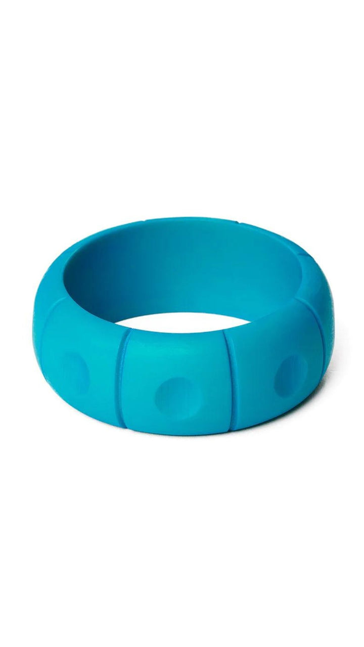 Wide Caribbean Matte Bangle