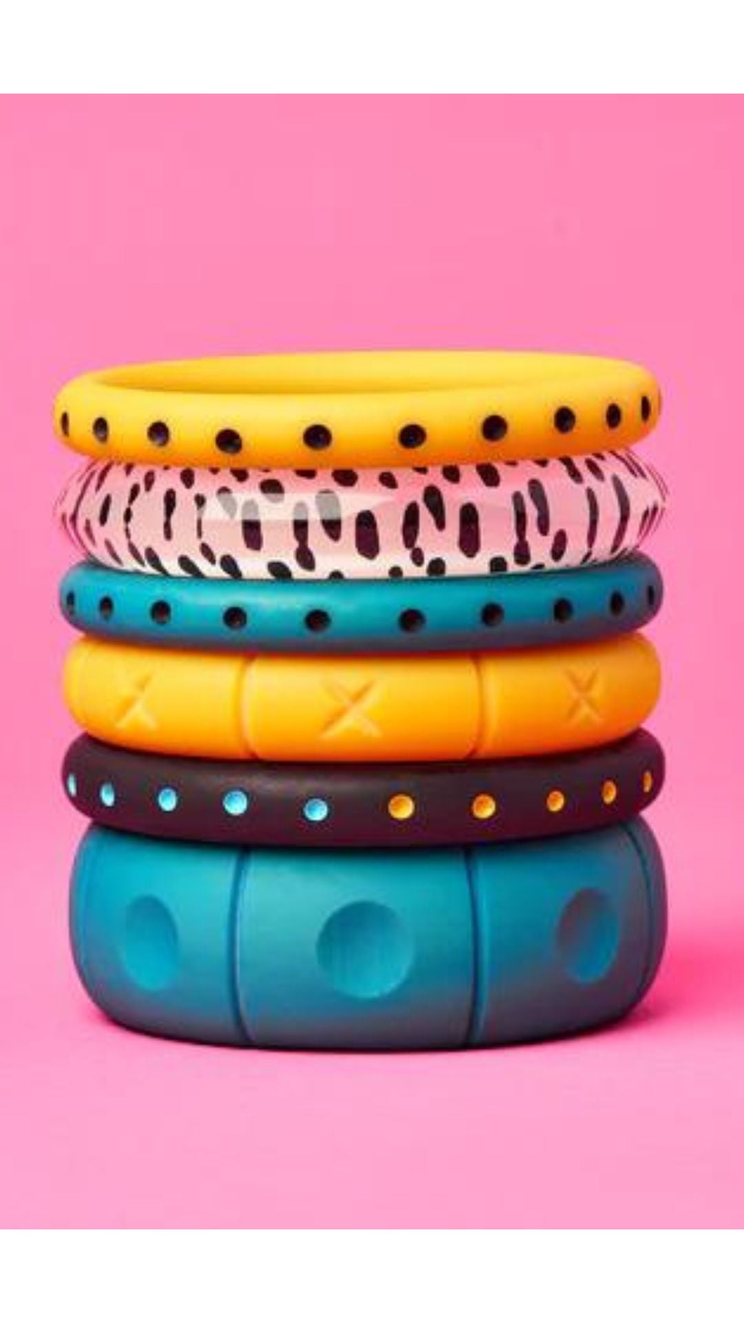 Wide Caribbean Matte Bangle