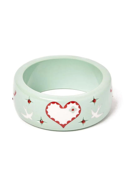 Wide Love Bird Bangle