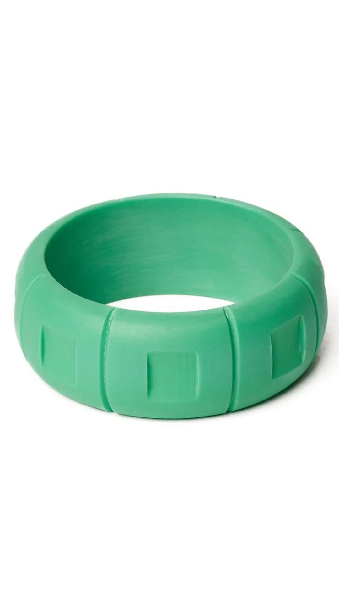 Wide Sea Glass Matte Bangle