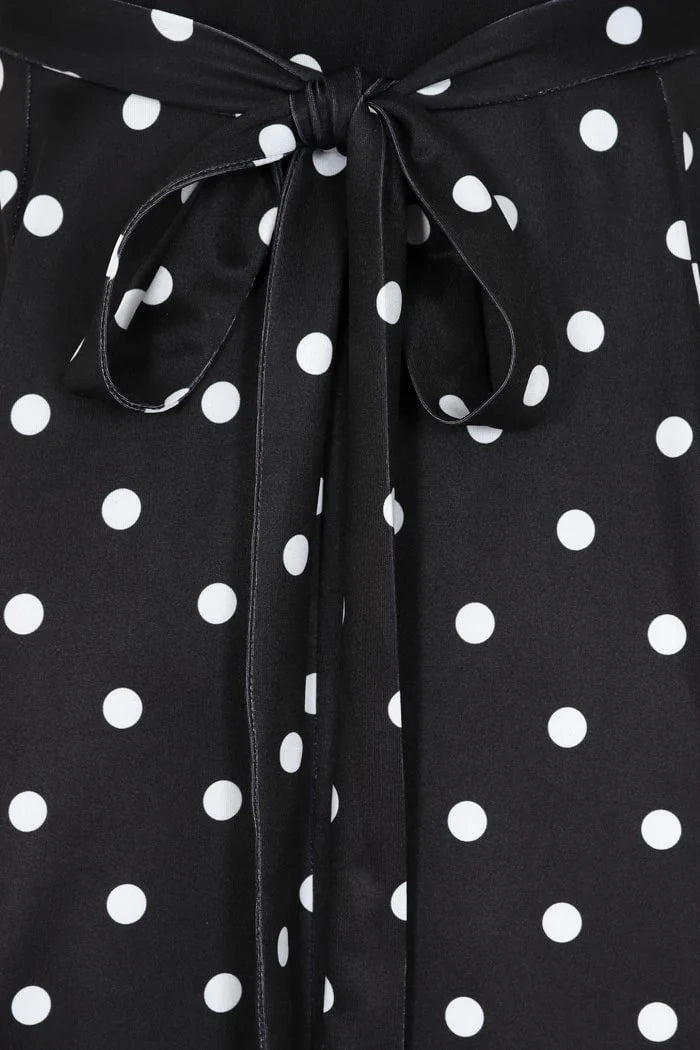 Lyra Dress - Black Polka Dot