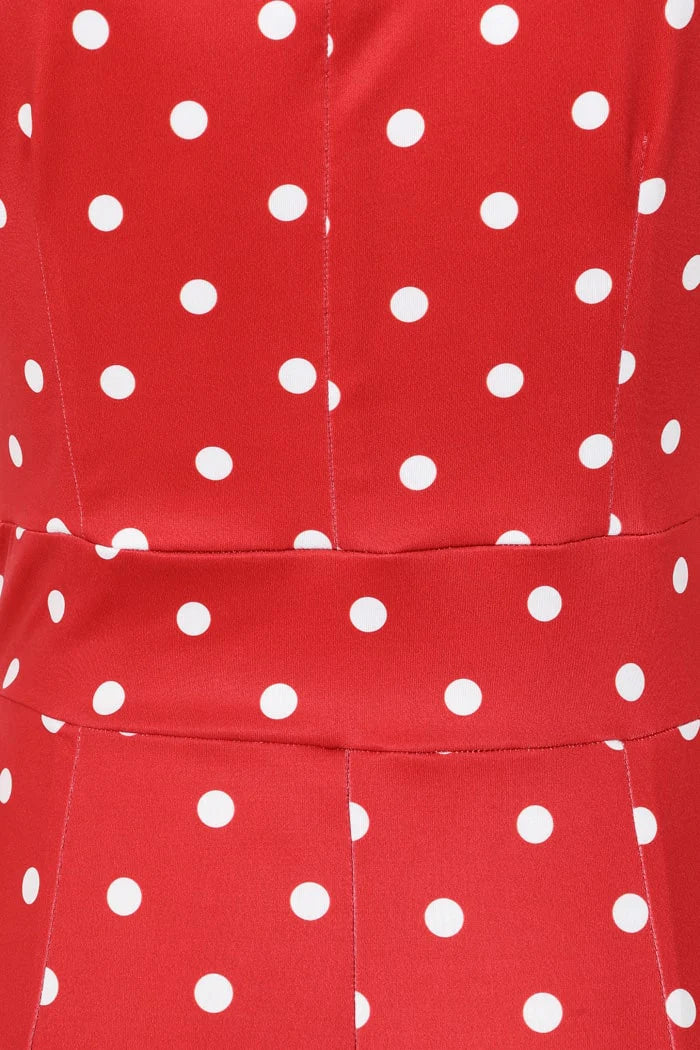 Elsie Dress - Red Polka Dot