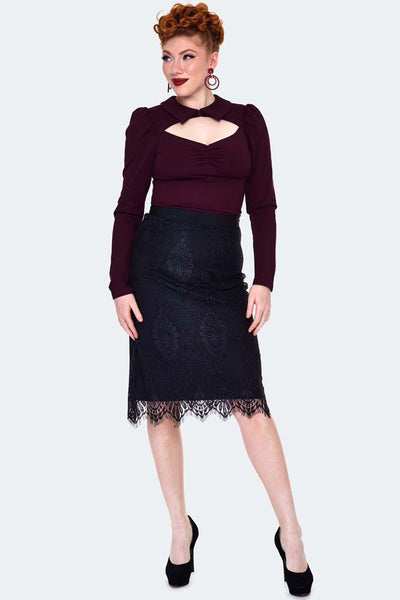 Lace Midi Skirt