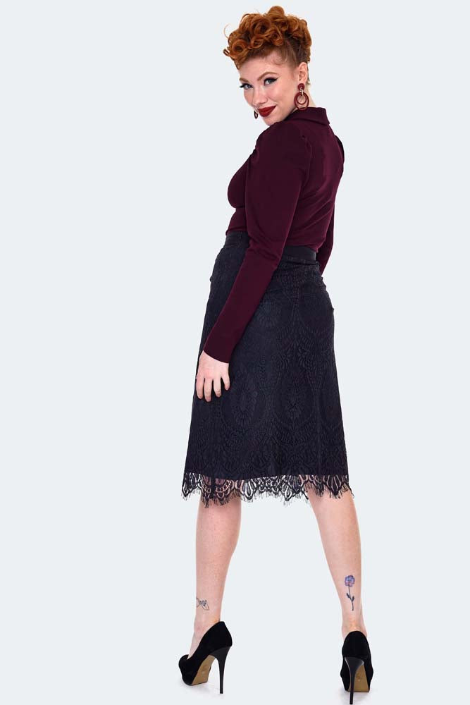 Lace Midi Skirt