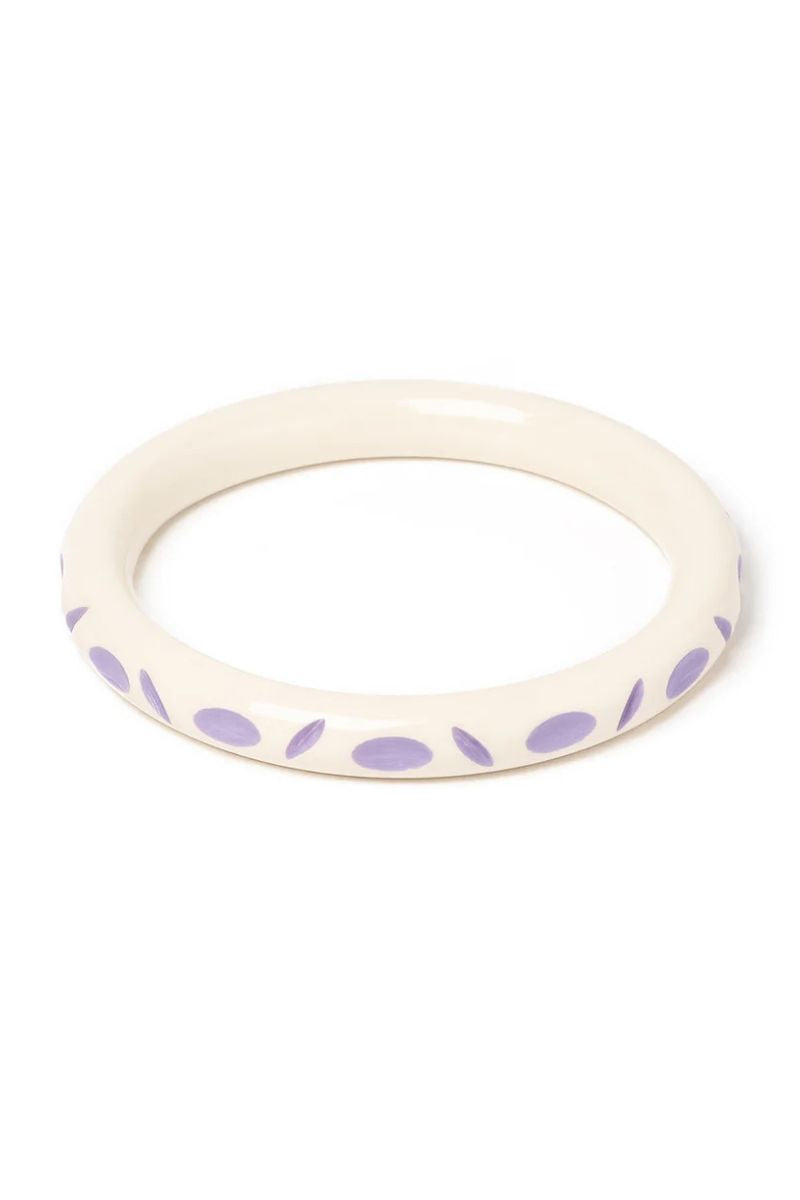 Narrow Petunia Cream Bangle