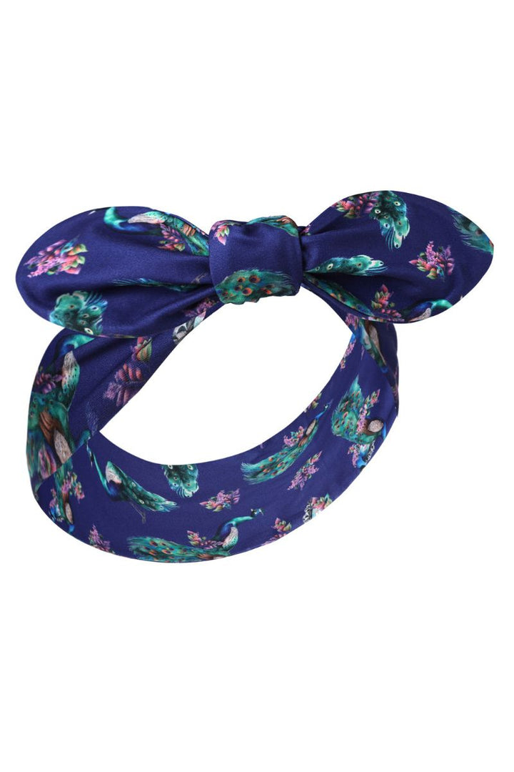 Purple Peacock Headband