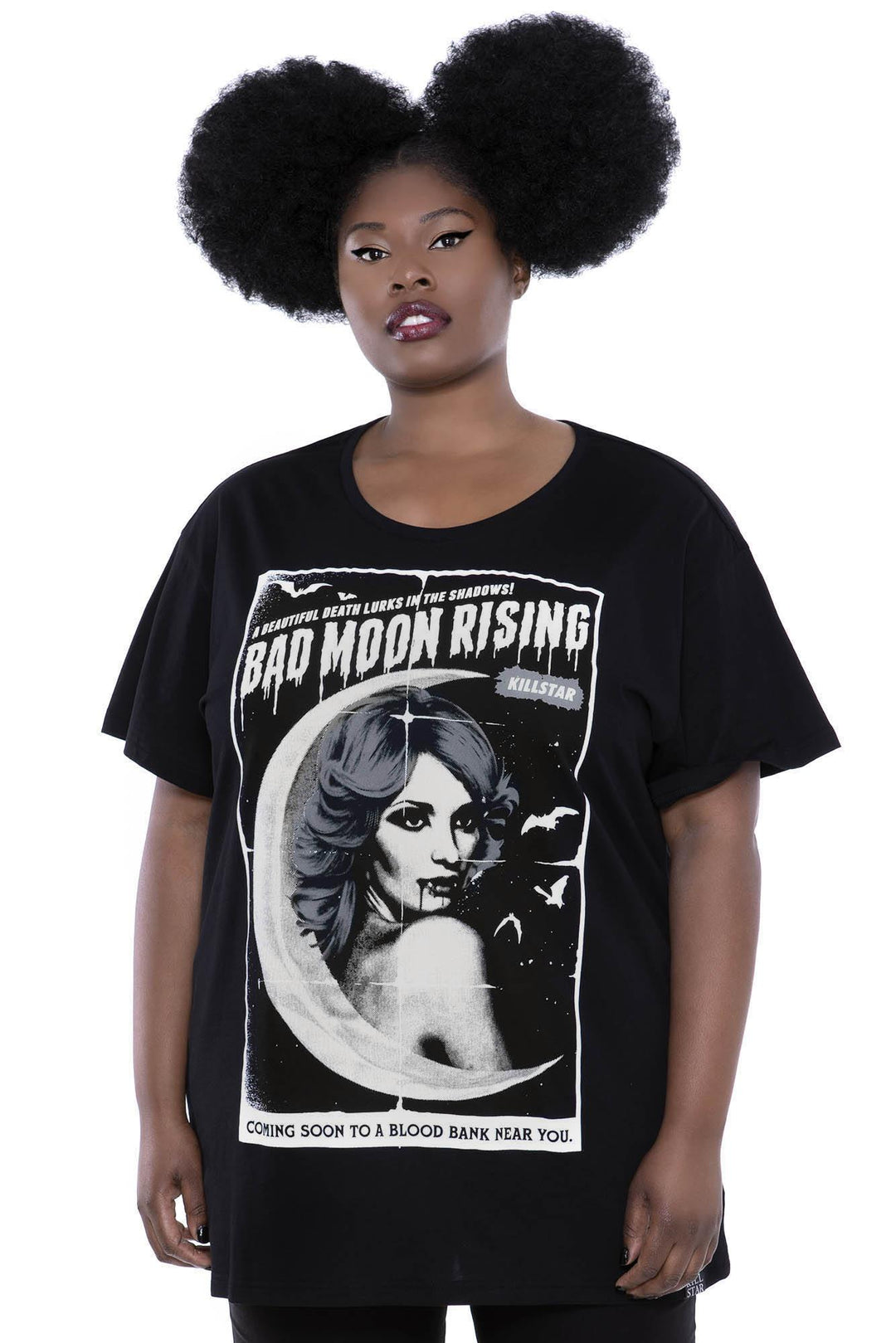 Bad Moon Rising Relaxed Top - Fluro Sugar