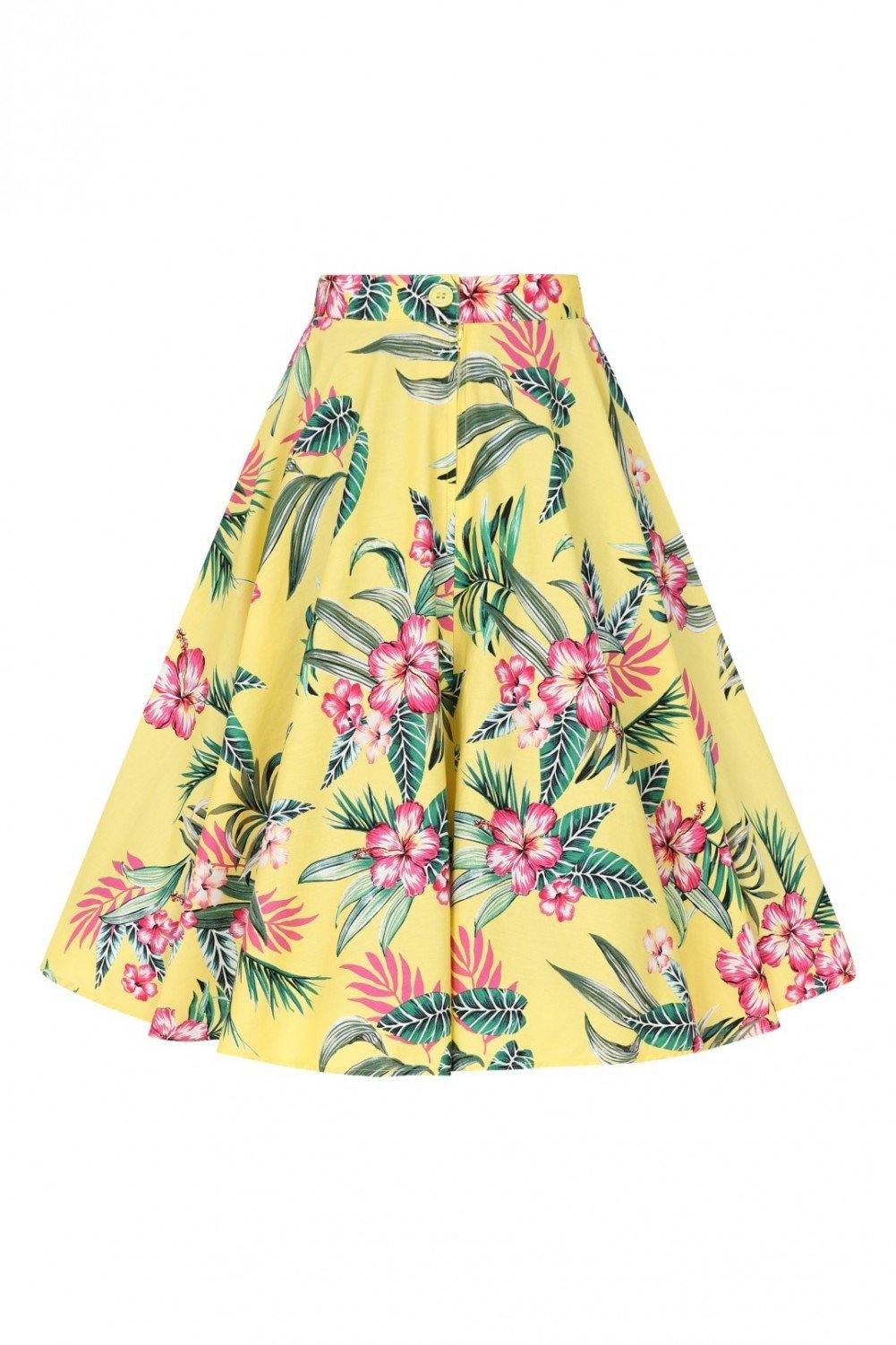 Kalani 50's Skirt: yellow - Fluro Sugar